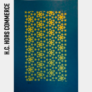 Serigrafia A3 - Tapete de Estrelas - Pattern (Ouro).