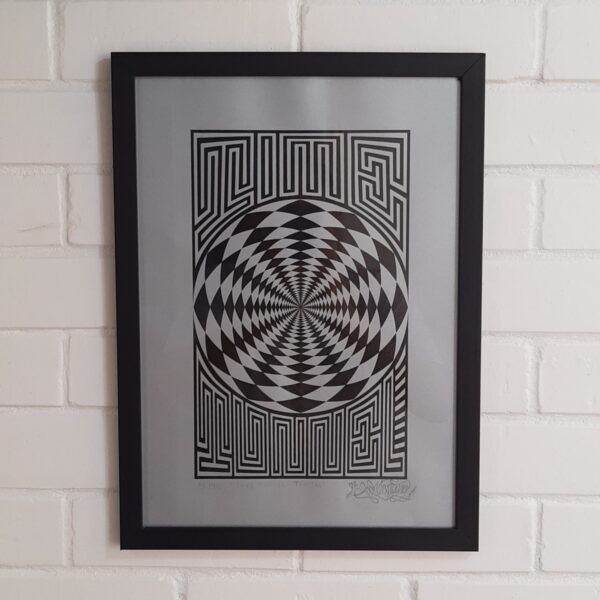 Serigrafia A3 'Time Tunnel - Fractal' - Image 2