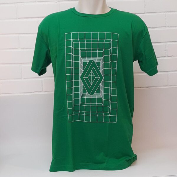 Camiseta Escultura Losango Verde.