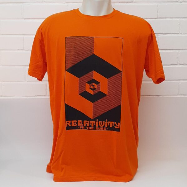 Camiseta Relativity Cube - Laranja.