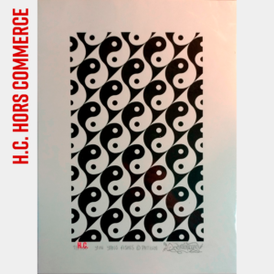 Serigrafia A3 - Yin Yang Fishes - Pattern.