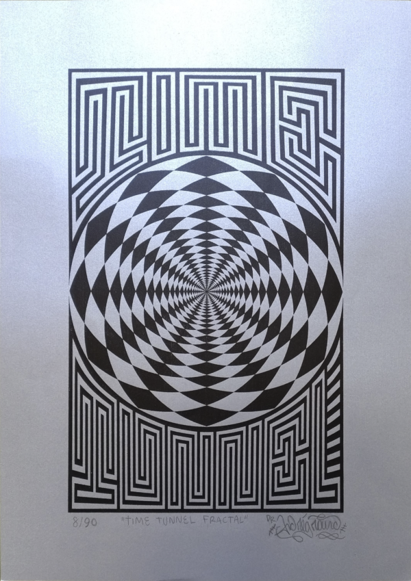 Serigrafia A3 'Time Tunnel - Fractal' - Image 3