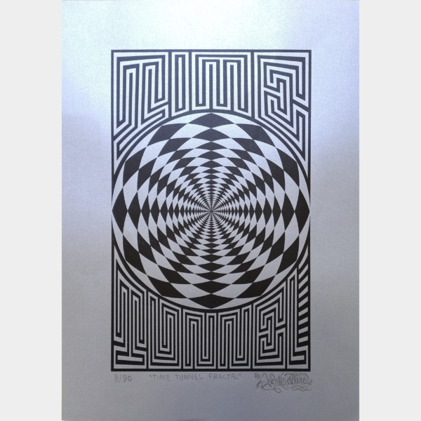 Serigrafia A3 'Time Tunnel - Fractal'