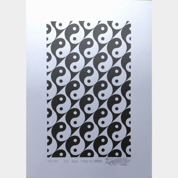 Serigrafia A3 - Yin Yang Fishes © Pattern.