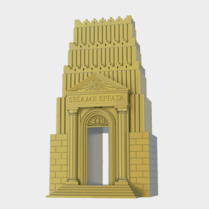 Porta da Kabbalah do Nº5 (Maquete Dourada).